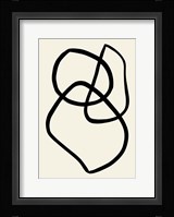 Black Lines 3 Framed Print