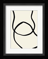 Black Lines 4 Framed Print