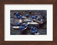Spoons & Blueberry Fine Art Print