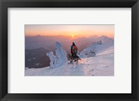 Snowboarder and his Dog Fine Art Print