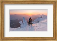 Snowboarder and his Dog Fine Art Print