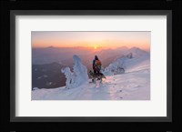Snowboarder and his Dog Fine Art Print