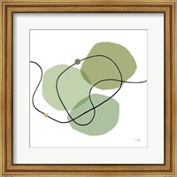 Sinuous Trajectory green III Fine Art Print