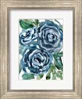 Gentle Roses Blue Fine Art Print