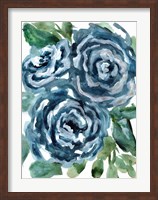 Gentle Roses Blue Fine Art Print