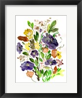 Purple Spring Bunch II Framed Print