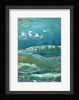 Blue Mountainscape I Framed Print