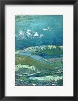 Blue Mountainscape I Framed Print