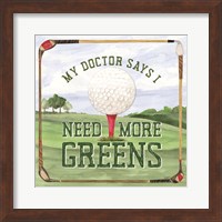 Golf Days I-More Greens Fine Art Print