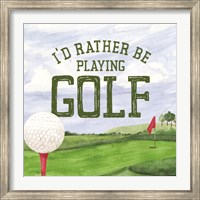 Golf Days III-Rather Be Fine Art Print