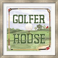 Golf Days IV-Golfer House Fine Art Print