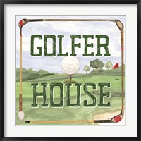 Golf Days IV-Golfer House Fine Art Print