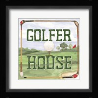Golf Days IV-Golfer House Fine Art Print