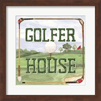 Golf Days IV-Golfer House Fine Art Print