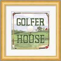 Golf Days IV-Golfer House Fine Art Print