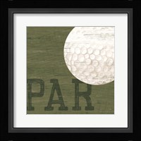 Golf Days XII-Par Framed Print