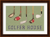 Golf Days landscape II-Golfer House Fine Art Print