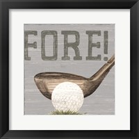Golf Days neutral V-Fore! Fine Art Print