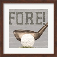 Golf Days neutral V-Fore! Fine Art Print