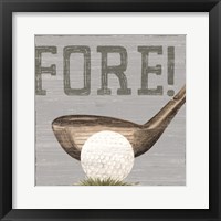 Golf Days neutral V-Fore! Fine Art Print