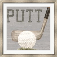 Golf Days neutral VI-Putt Fine Art Print