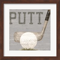 Golf Days neutral VI-Putt Fine Art Print