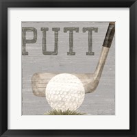 Golf Days neutral VI-Putt Fine Art Print