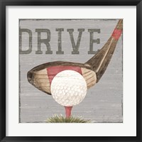 Golf Days neutral VIII-Drive Fine Art Print