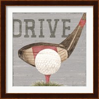 Golf Days neutral VIII-Drive Fine Art Print