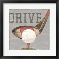 Golf Days neutral VIII-Drive Fine Art Print
