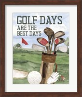 Golf Days neutral portrait II-Best Days Fine Art Print