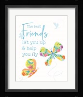 Dreams Take Flight on White V Framed Print