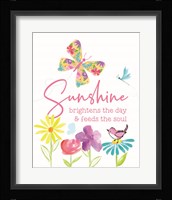 Dreams Take Flight on White VI Framed Print