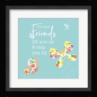 Dreams Take Flight on Blue XII Framed Print