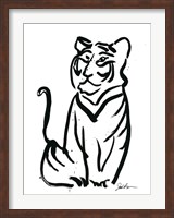 Inked Safari V-Tiger Fine Art Print