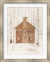 Wintery Cabin Fine Art Print