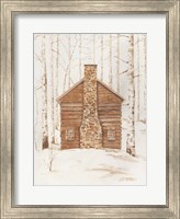 Wintery Cabin Fine Art Print