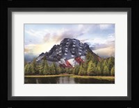Patriotic Tetons Fine Art Print