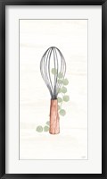 Kitchen Utensils - Wooden Whisk Fine Art Print