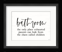 Bathroom Hiding Spot Fine Art Print