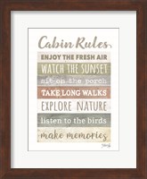 Cabin Rules Fine Art Print