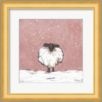 Pastel Pink Winter Sheep Fine Art Print