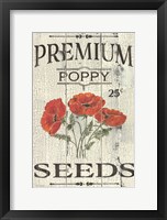 Poppy Seeds Framed Print