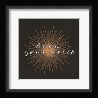 Know Your Worth Fine Art Print