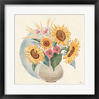 Sunflower Season IV Bright Framed Print