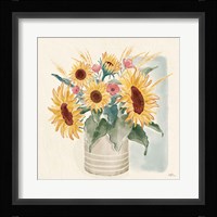 Sunflower Season V Bright Framed Print