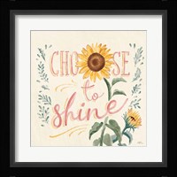 Sunflower Season VII Bright Framed Print