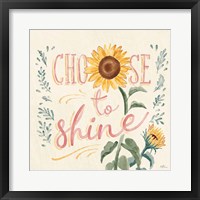 Sunflower Season VII Bright Framed Print