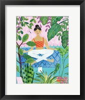 Yoga with Plants II Framed Print