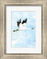 Crane in Flight I Fine Art Print